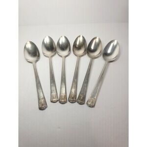 1923 Century Silver plate International Silver Holmes & Edwards 6 Spoons